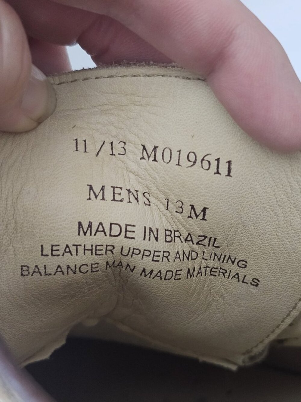 1901 Nordstrom Mens SZ 13 Brown Suede Plain Toe Derby Shoes made Brazil M019611 - Picture 11 of 12